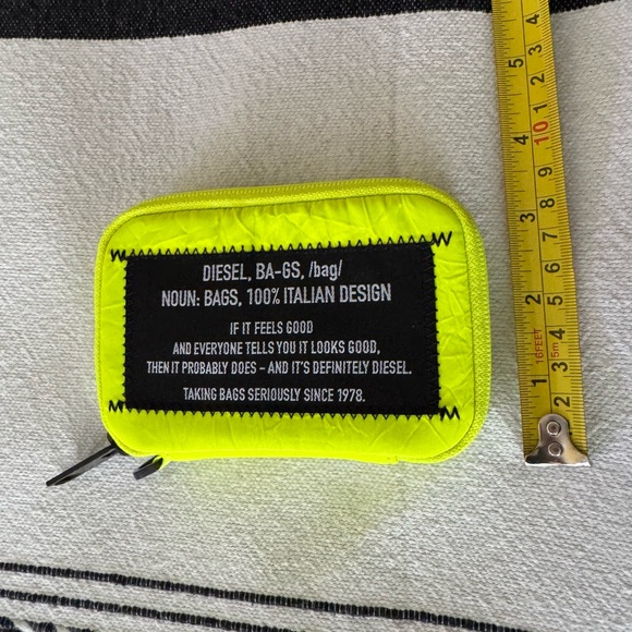 Diesel Bright Yellow Pouch / Wallet - Picture 5 of 7